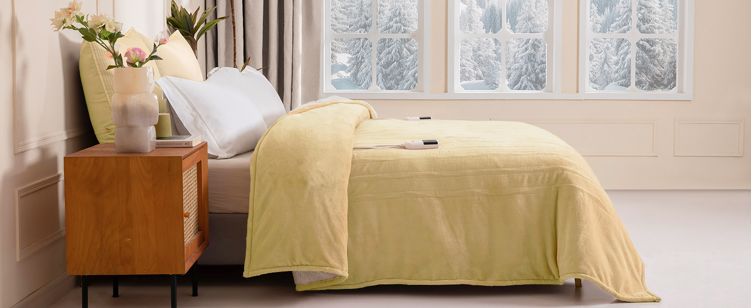 Bed electric blanket bedroom night