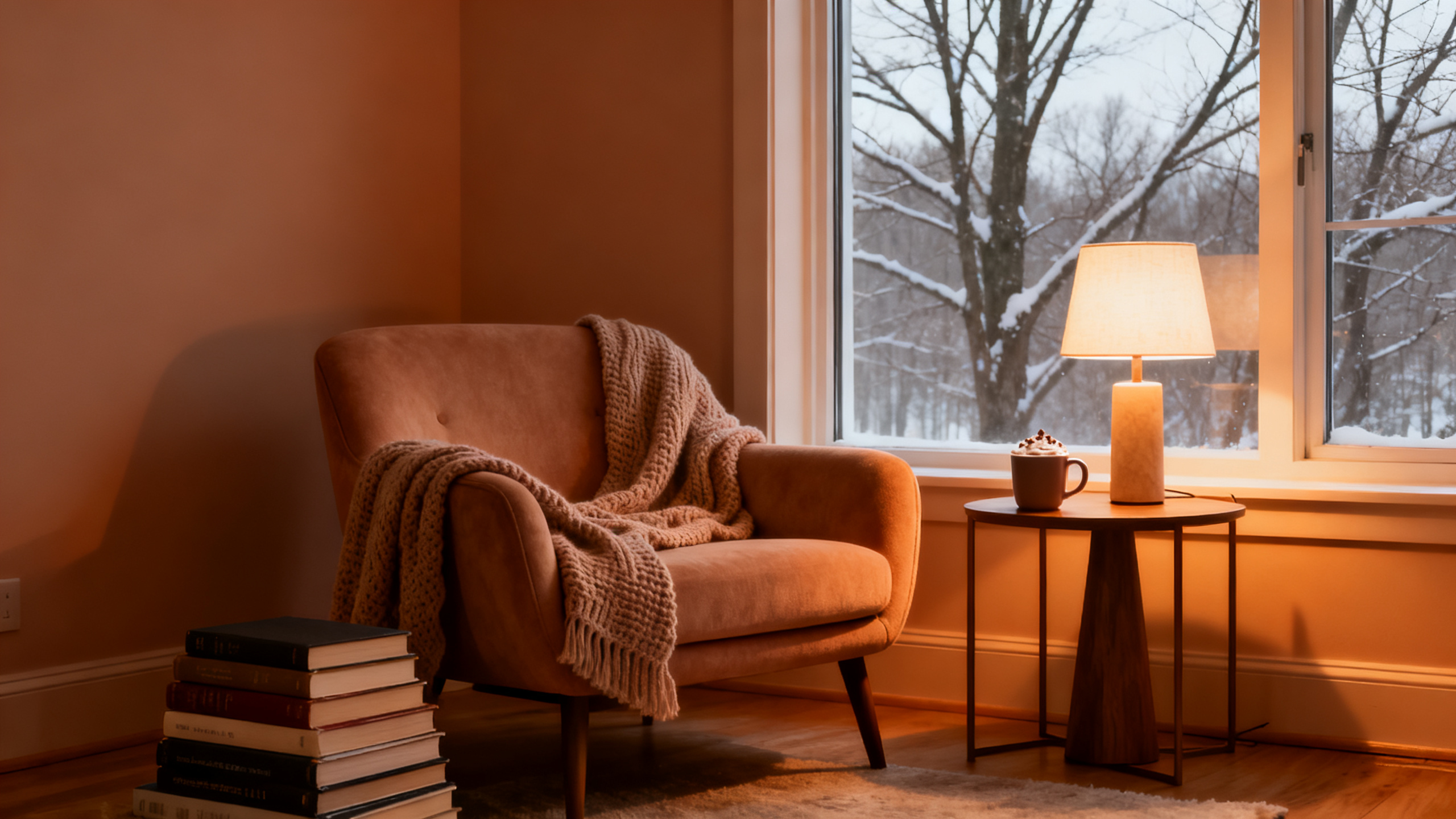 Cozy winter corner